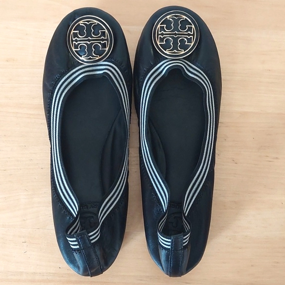 Tory burch black flats
